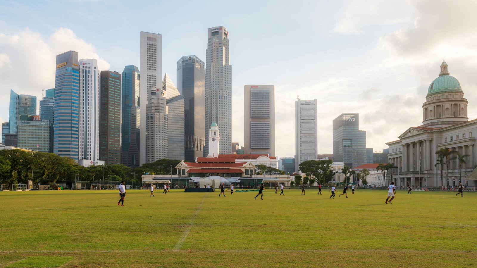 Singapore civic district and the Padang